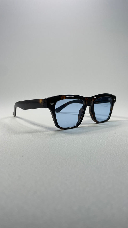 Azzuro brown tartarooga/blue