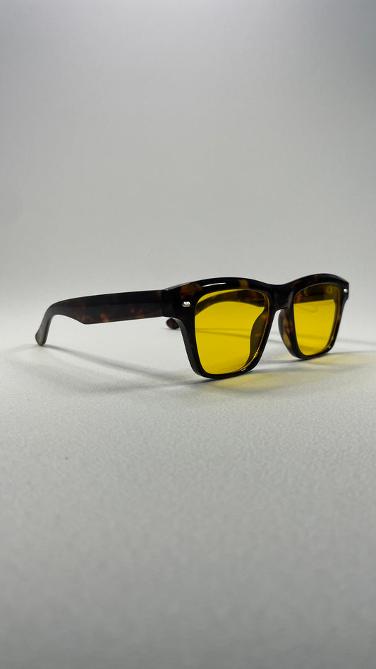 Azzuro brown tartarooga/yellow